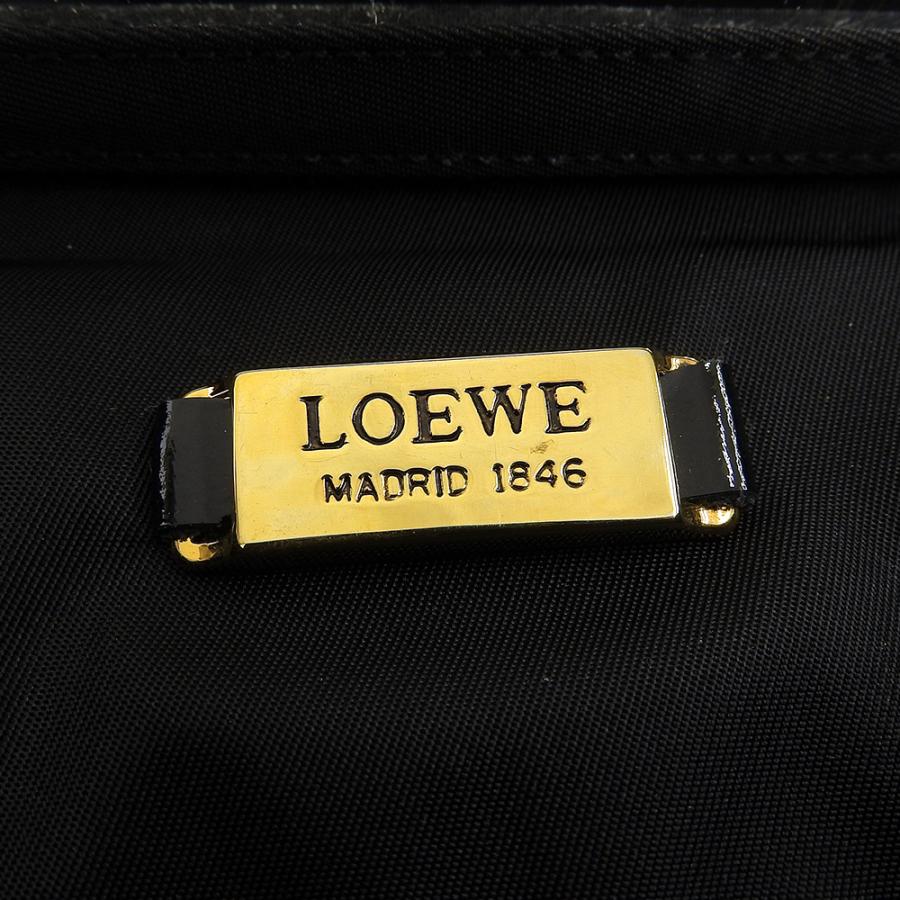 超美品 ロエベ LOEWE 現行ロゴ パテント レザー レオパード PVC 