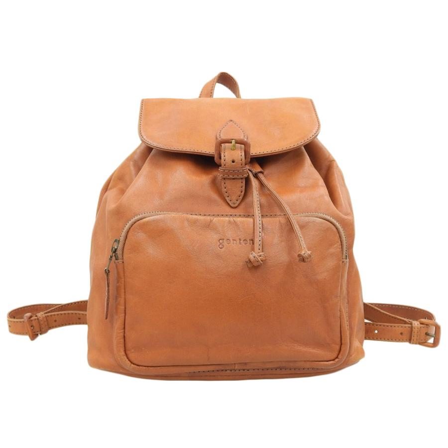 超美品 ゲンテン genten ゴートベーシック ファスナーポケット付 