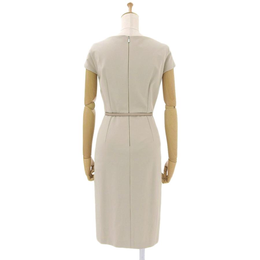 超美品 MaxMara 現行タグ ベルテッド ドッキング ワンピース 38
