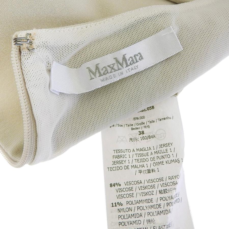 超美品 MaxMara 現行タグ ベルテッド ドッキング ワンピース 38