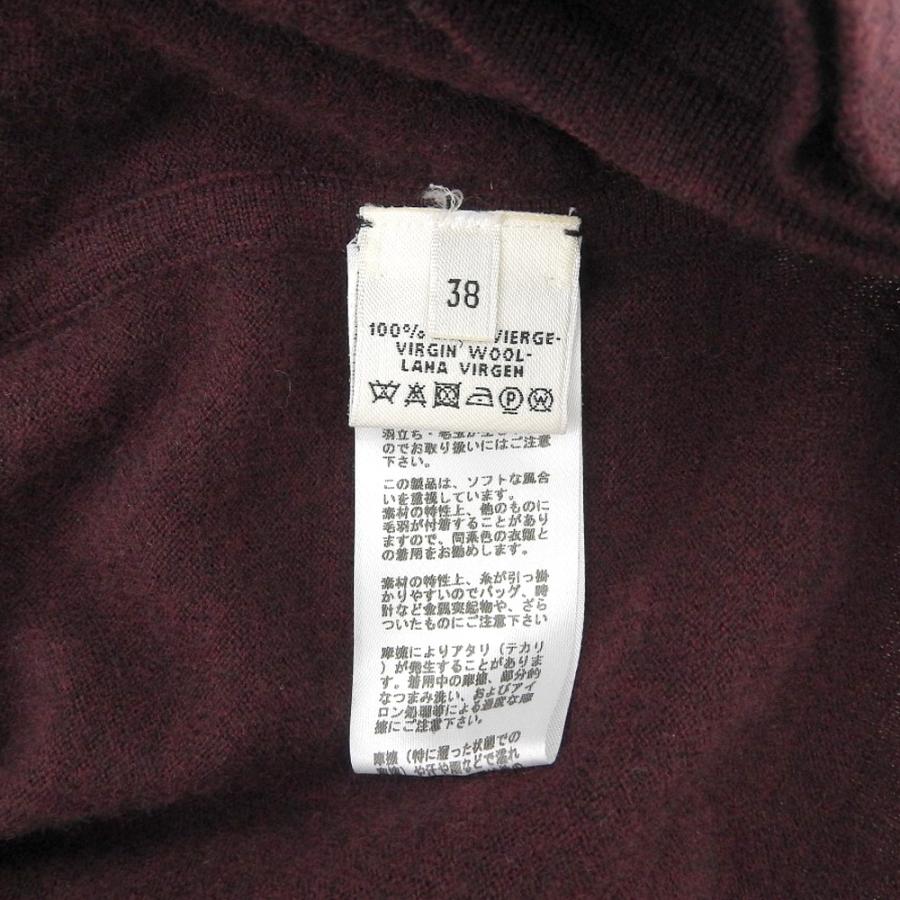 エルメス HERMES ルメール期 ウエストリボンニット ワンピース ドレス 超美品 エルメス HERMES ルメール期 ウール 100% ウエストリボン