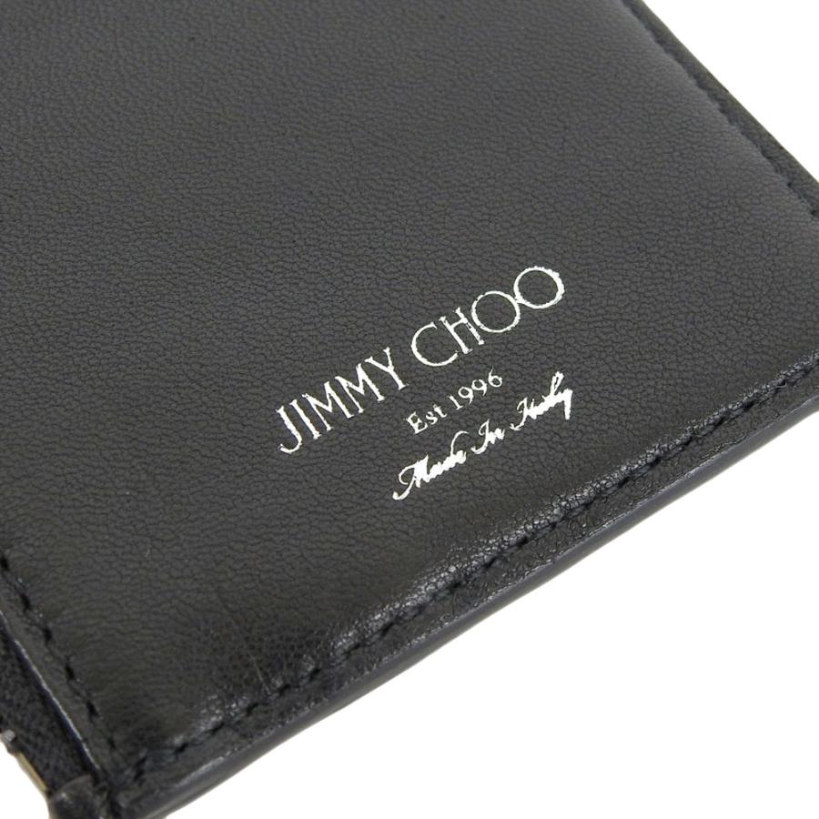 未使用 箱付 ジミーチュウ JIMMY CHOO 現行ロゴ CASEY レザー エナメル スター スタッズ  カード ケース 名刺 黒 メンズ レディース 未使用 箱付 ジミーチュウ JIMMY CHOO 現行ロゴ CASEY レザー エナメル