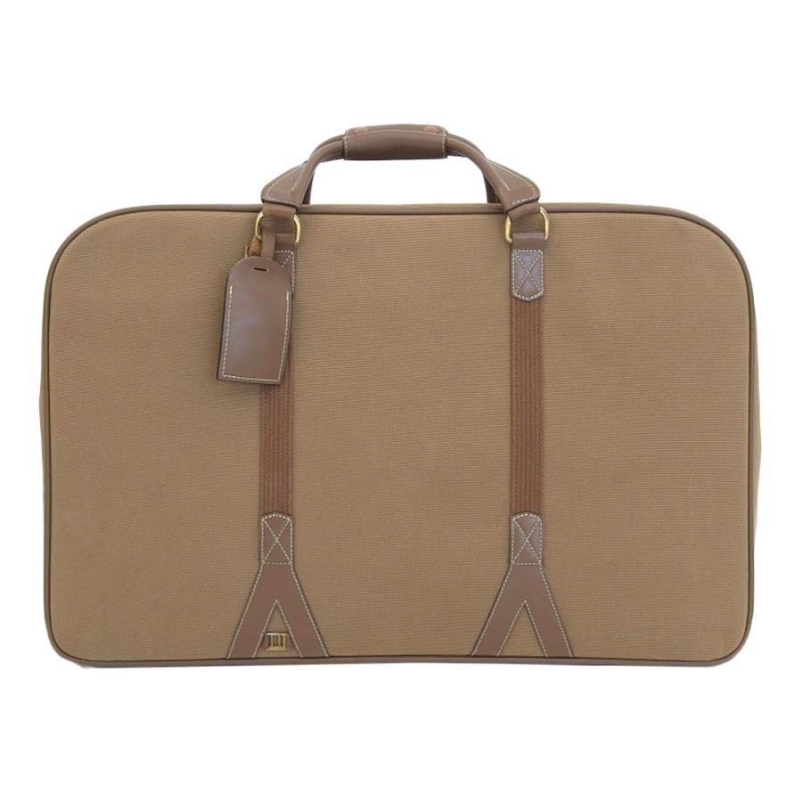 美品 dunhill ダンヒル トランクバッグ ビジネス 旅行 PVC レザー 美品 ダンヒル dunhill 80年代 ヴィンテージ レザー キャンバス