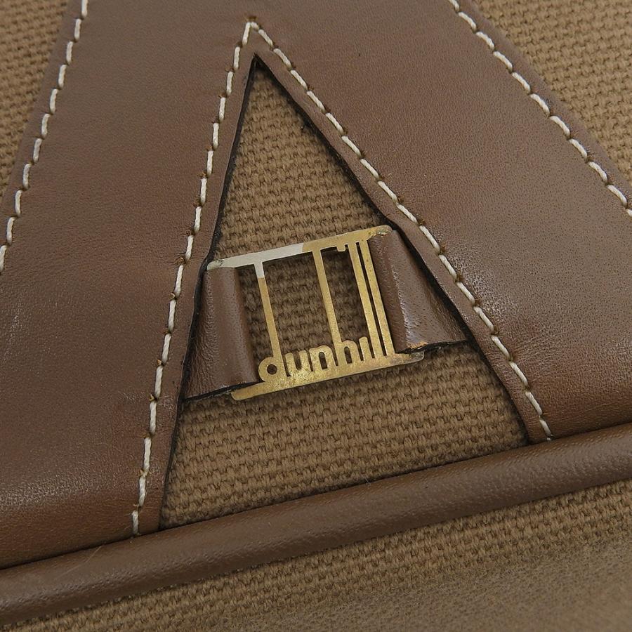 美品 ダンヒル dunhill 80年代 ヴィンテージ レザー キャンバス