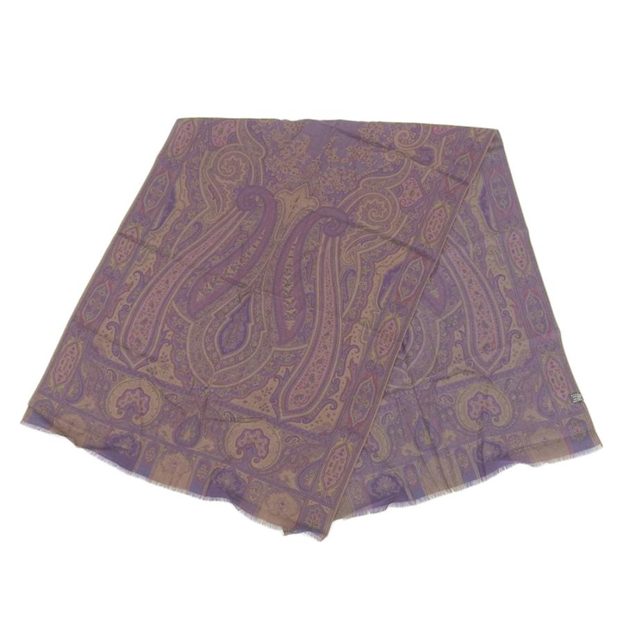 未使用 箱付 エトロ ETRO 現行ロゴ 10007 フローラル ペイズリー
