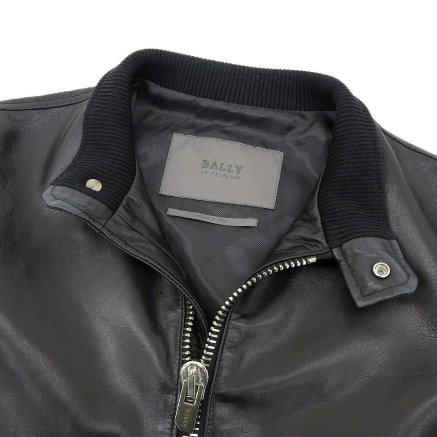 Bally（バリー） 超美品 現行タグ ラムレザー スタンドカラー シングル