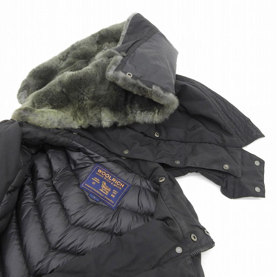 美品 ウールリッチ WOOLRICH 現行紺タグ 1502259 ラビット ファー 64  