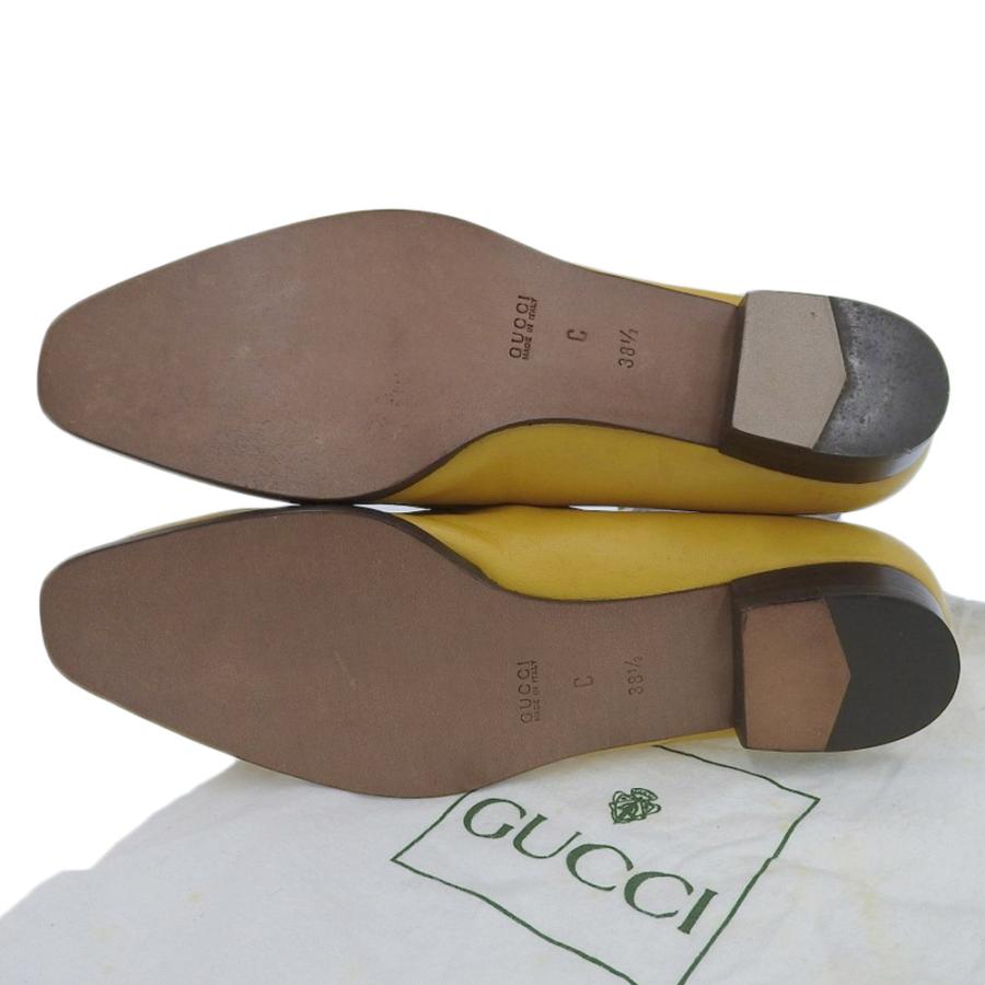 未使用 グッチ gucci 90年代ヴィンテージ ラムレザー ホースビット刺繍
