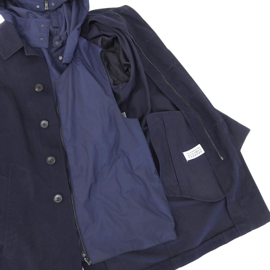 美品 メゾン マルジェラ MARGIELA 現行ロゴ 150011086 モールスキン 