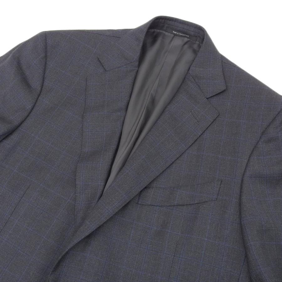 超美品 ゼニア Ermenegildo Zegna TROFEO黒タグ 221224 チェック 