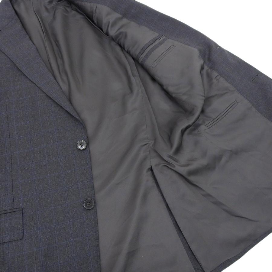 超美品 ゼニア Ermenegildo Zegna TROFEO黒タグ 221224 チェック 