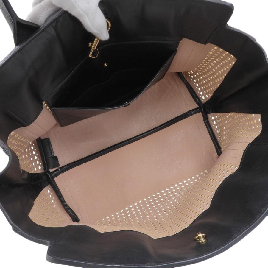 超美品 タグ付 クロエ Chloe レアアイテム アリソン パンチングレザー 