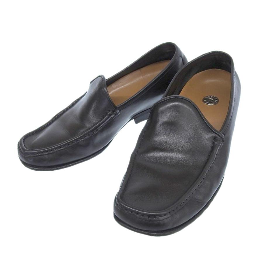 a. testoni 美品 ア テストーニ a.testoni メタルロゴ レザー 
