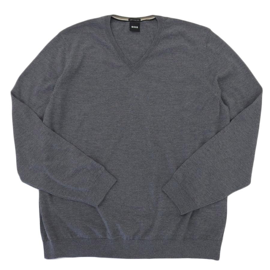 超美品 ヒューゴボス HUGO BOSS 現行黒タグ Vネック ハイゲージ ニット 