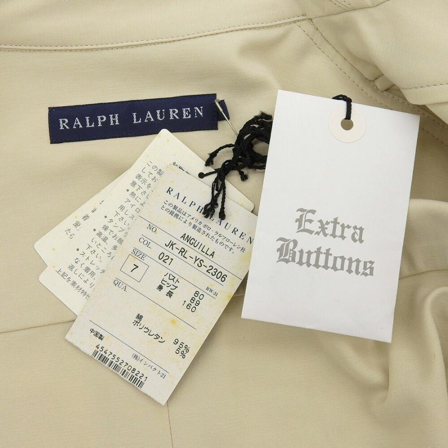 【未使用タグ付き】Ralph Lauren サファリジャケット　ホワイト 美品☆ラルフローレン ベルテッド サファリシャツジャケット 白 L