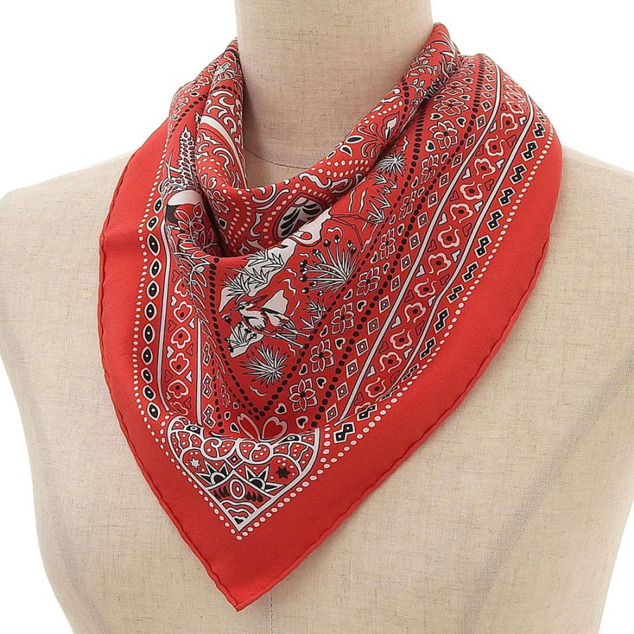 超美品 エルメス HERMES 現行黒タグ カレ55 Entre Ciel et mer Bandana