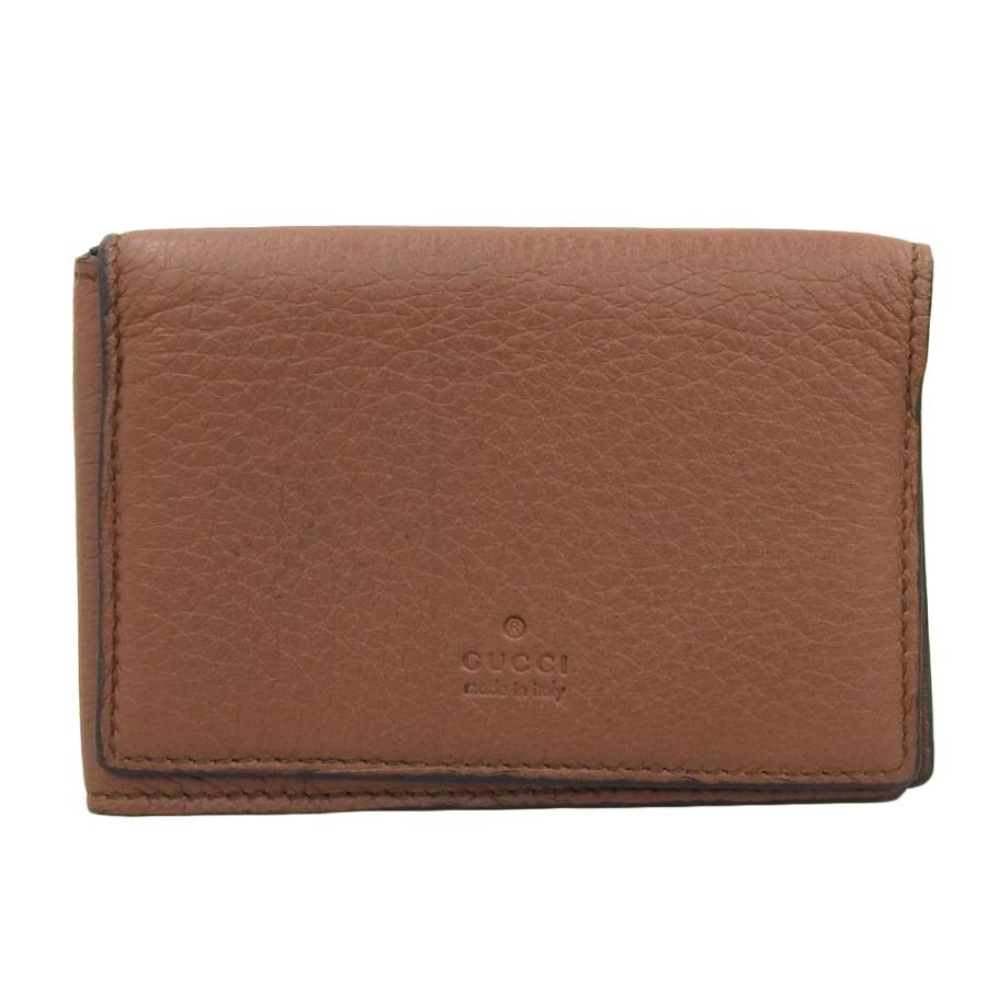 GUCCI（グッチ） 超美品 現行ロゴ カーフ レザー カードケース