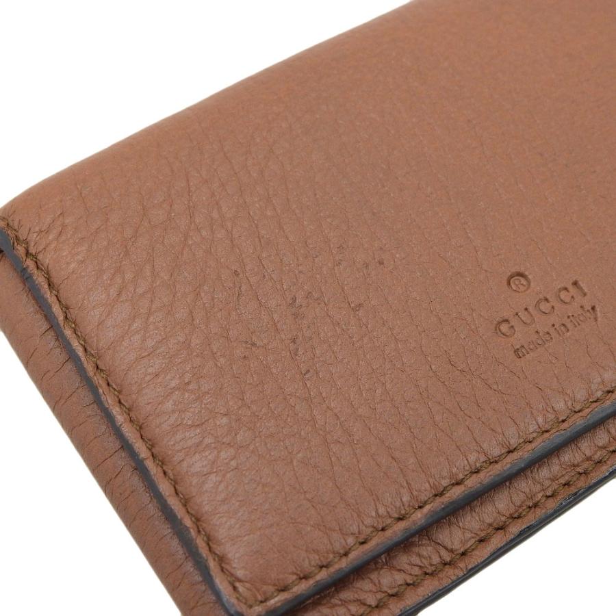 GUCCI（グッチ） 超美品 現行ロゴ カーフ レザー カードケース