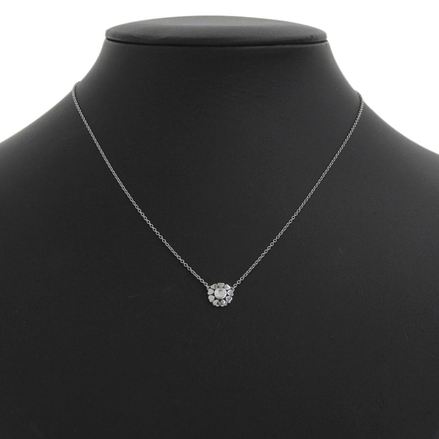 ネックレスペンダント AU750 K18WG 18金 TIFFANY&Co.（ティファニー） 超美品 TIFFANY&Co. 1P ダイヤモンド