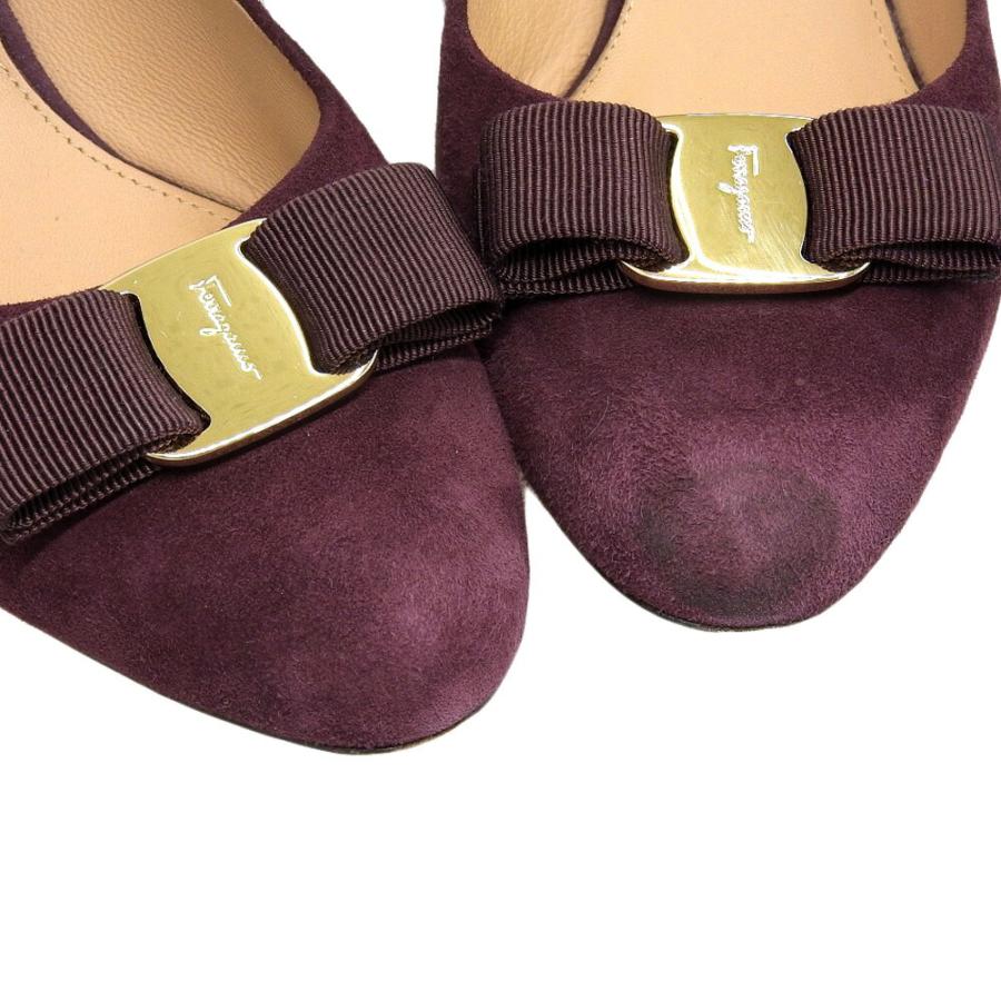 超美品 箱付 フェラガモ Salvatore Ferragamo 現行ロゴ ウェッジ
