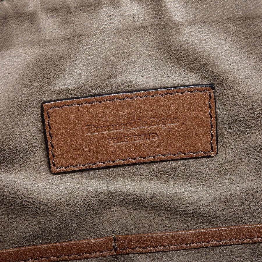 美品 ゼニア Ermenegildo Zegna 現行レザータグ レザー イントレ