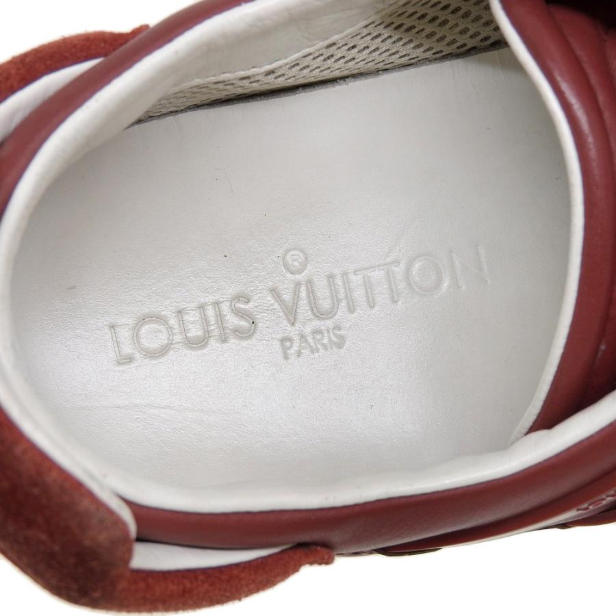 美品 ルイヴィトン LOUIS VUITTON 現行ロゴ カーフレザー × スエード