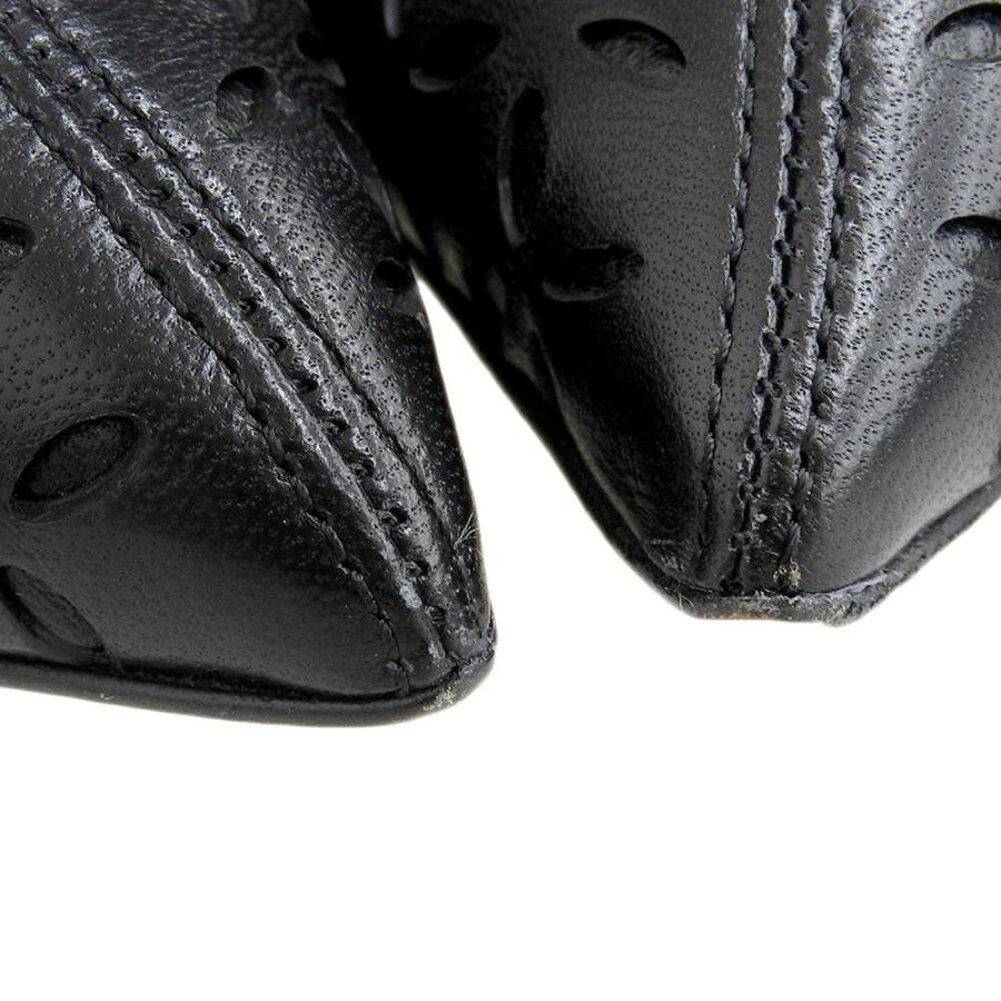 ALAIA 超美品 アライア 現行ロゴ レース カットワーク ポインテッド 