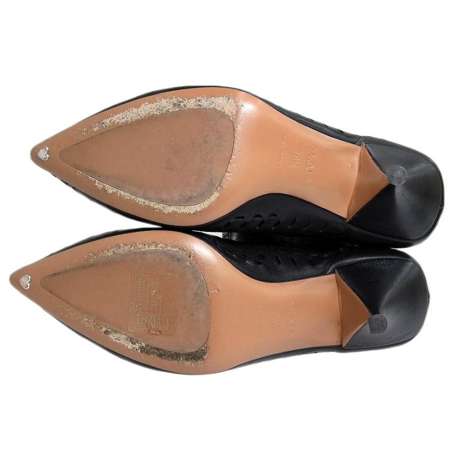 ALAIA 超美品 アライア 現行ロゴ レース カットワーク ポインテッド 
