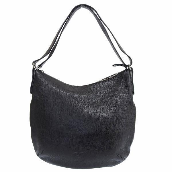 超美品 ヒロフ HIROFU 現行販売商品 ソーロ レザー ショルダーバッグ M