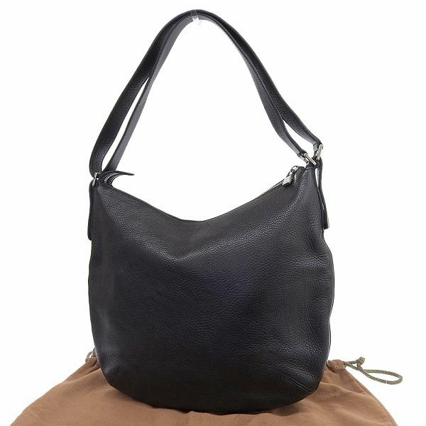 超美品 ヒロフ HIROFU 現行販売商品 ソーロ レザー ショルダーバッグ M