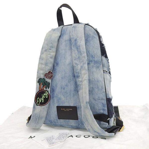美品 マークジェイコブス デニム パッチワーク エンブロイダリー 