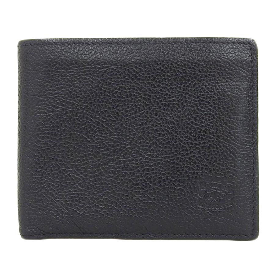 超美品 イルビゾンテ IL BISONTE 現行タグ 小銭入れ付 二つ折り財布 