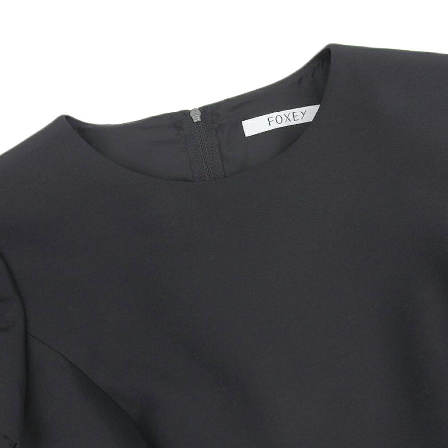 FOXEY 超美品 フォクシー 現行ロゴ 39334 ウール シルク ロング FOXEY 超美品 フォクシー 現行ロゴ 39334 ウール シルク ロング
