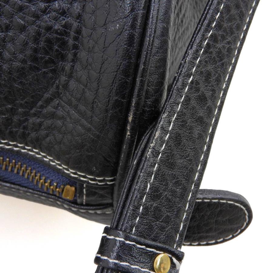 Kitamura（キタムラ） 美品 金箔押しロゴ シボレザー 2way 大型