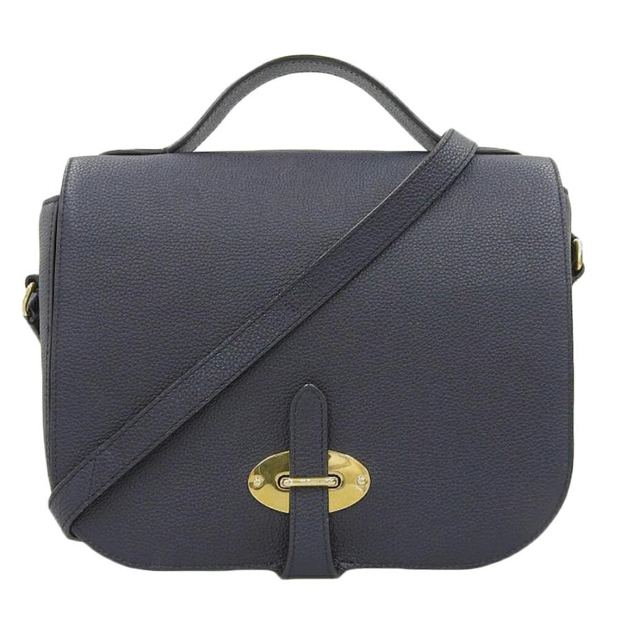 Mulberry 超美品 マルベリー 現行ロゴ TENBY CHARCOAL MEDIUM 斜め掛け  