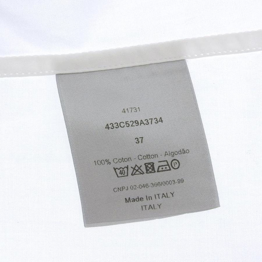 超美品 クリスチャンディオール 433C529A3734 マルチプリント コットン ブロード ワイ シャツ 37 XS-S 白 レディース メンズ 超美品 クリスチャンディオール 433C529A3734 マルチプリント コットン