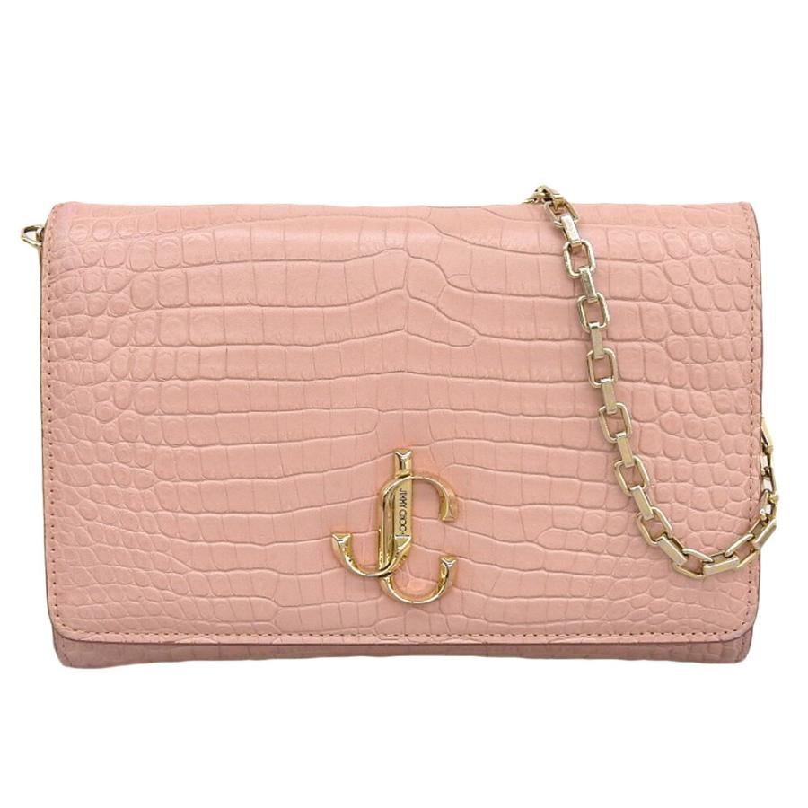 超美品 ジミーチュウ JIMMY CHOO 2020年商品 ヴァレンヌ クロコ型押し 