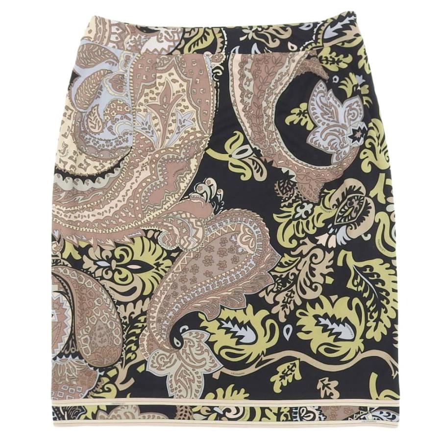 【美品】LEONARD レオナール スカート カンカン素材 76サイズ LEONARD 超美品 レオナール ファッション 現行タグ カンカン素材 総柄