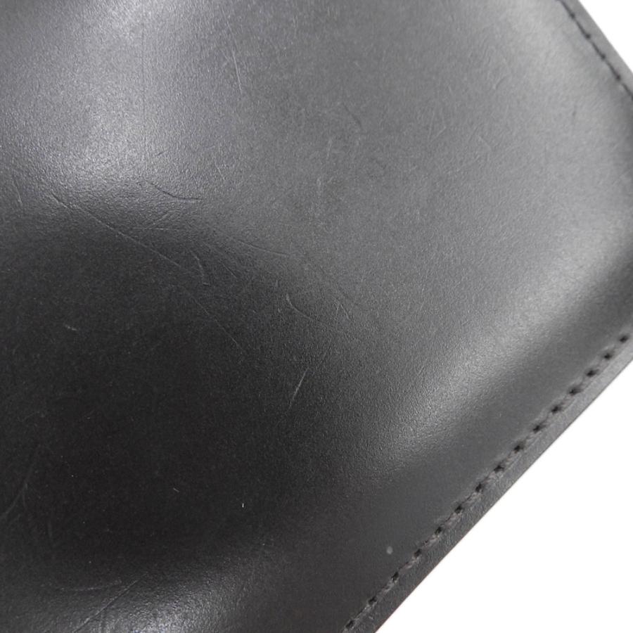 美品 箱付 ガンゾ 現行ロゴ 01285 コードバンレザー パスケース 名刺