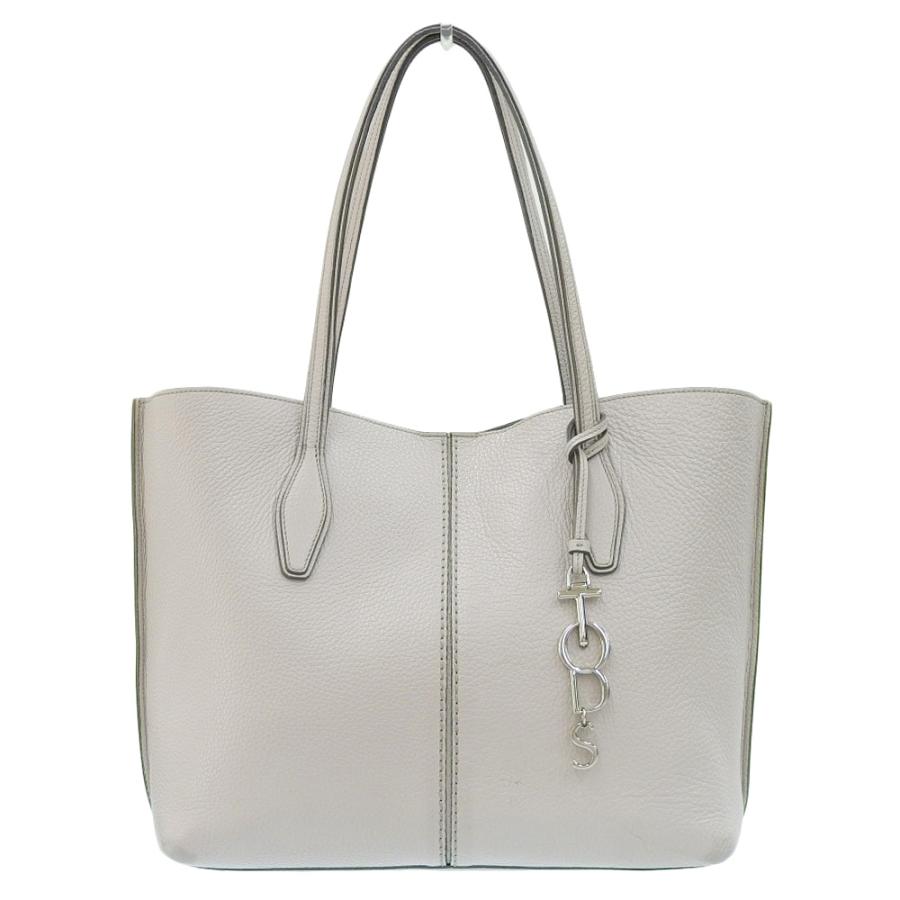 美品 トッズ TOD'S 現行シルバータグ JOY ロゴチャーム付き レザー