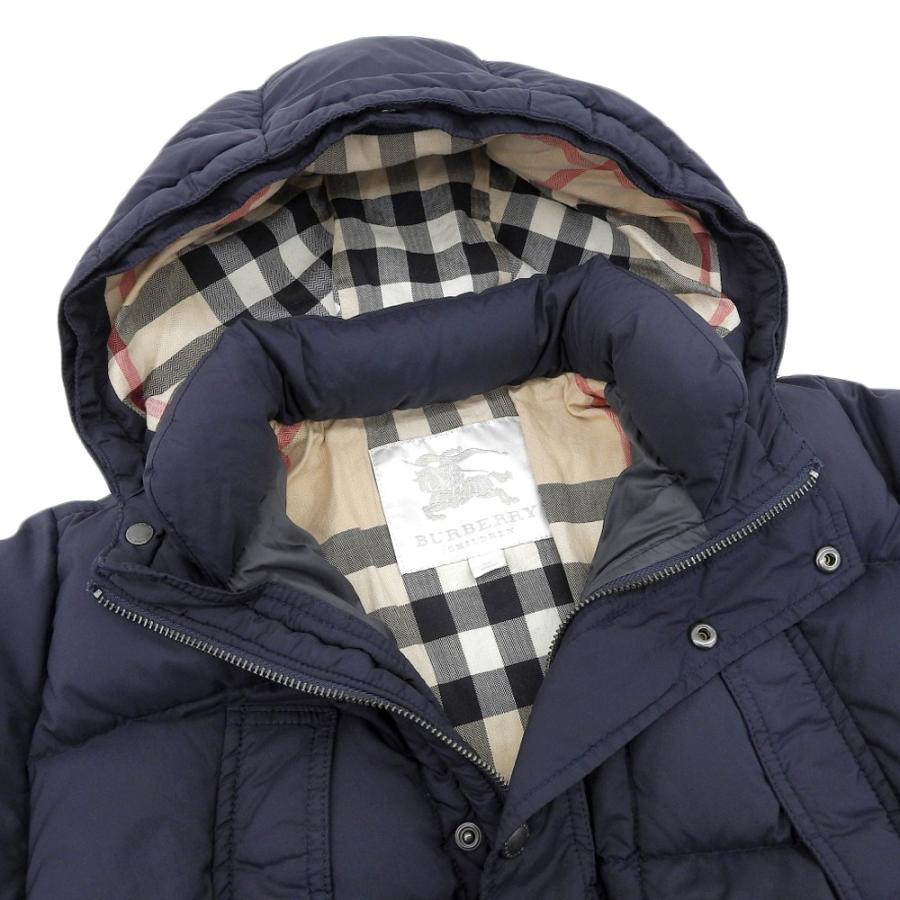 美品 バーバリー 現行タグ チルドレン フード付き ダウンジャケット 8Y  