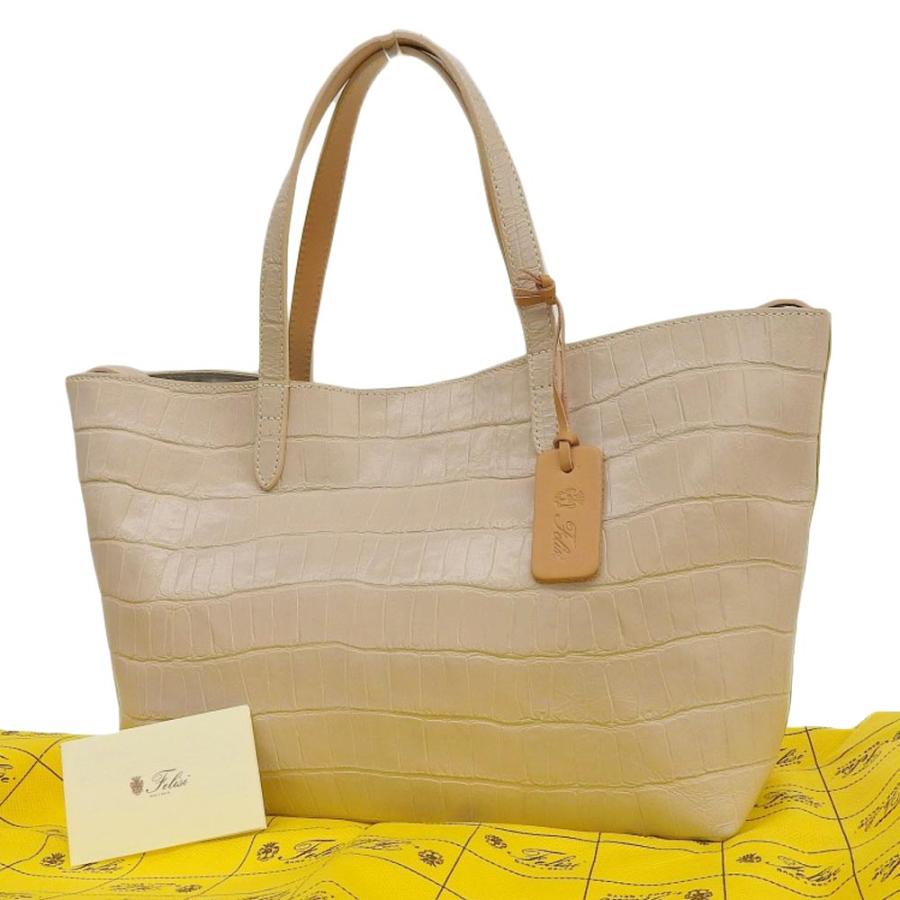 Felisi（フェリージ） タグ付超美品 現行 17/28/SA クロコダイル 型押 