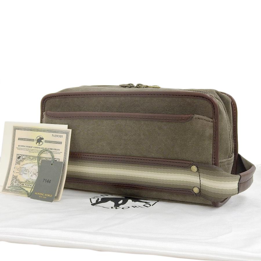 タグ付超美品 ハンティングワールド LIVE THE ADVENTURE レザー