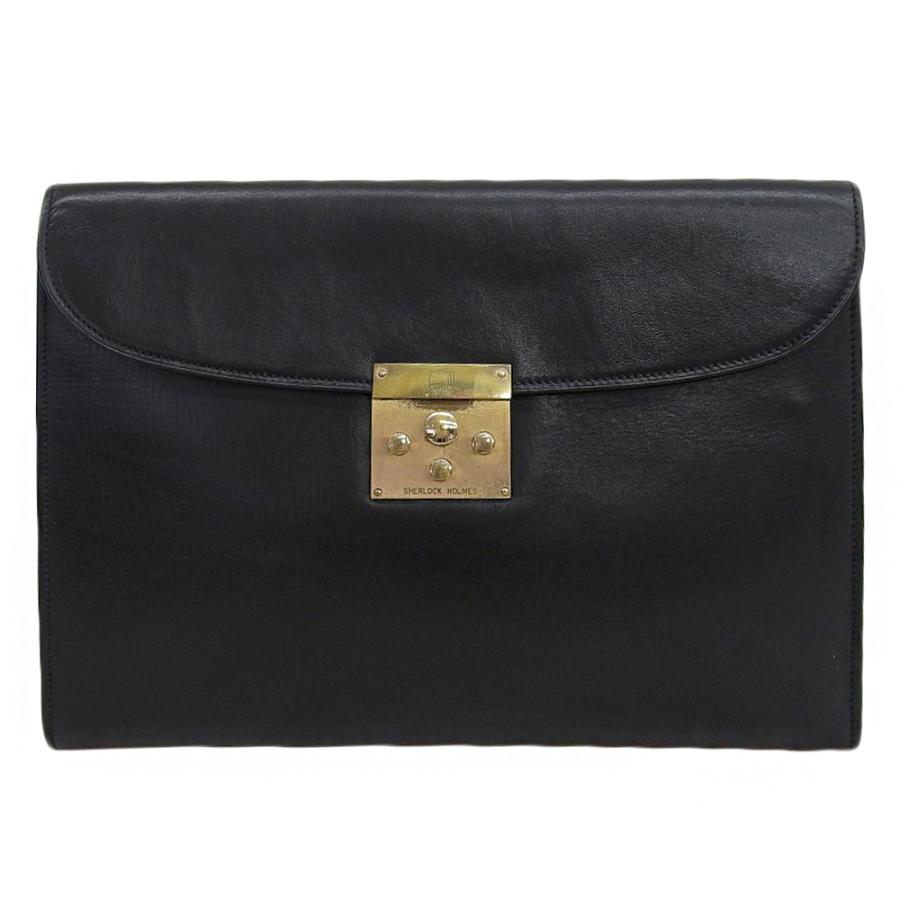 ヴァレクストラ グレインレザーポーチ クラッチバッグ メンズ  