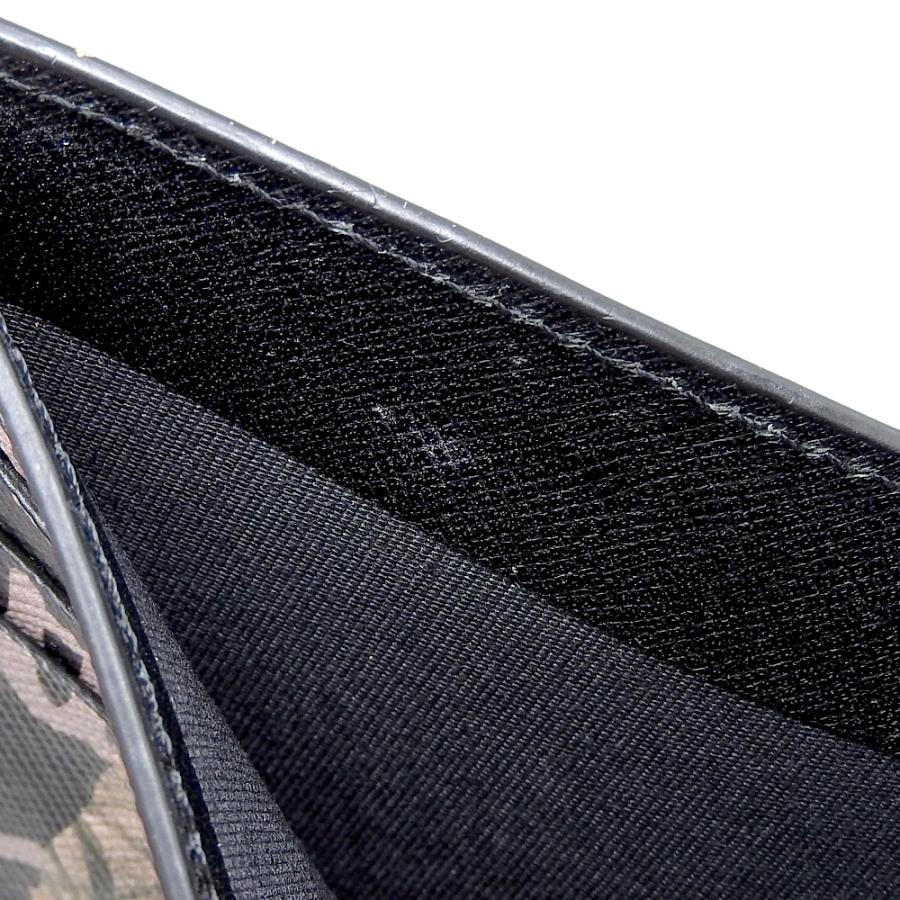 超美品 ポールスミス Paul Smith 2022年 M1A4833 HMINST ミニコラージュ ミニクーパー レザー ウォレット 二つ折り財布 小銭 黒 マルチストライプ Paul Smith（ポール・スミス） 超美品 2022年 M1A4833 HMINST ミニ