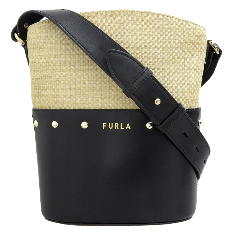 超美品 フルラ Furla 2022年 SHARE MINI BUCKET レザー ショルダー  