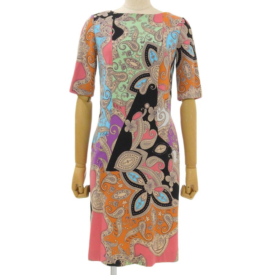 ETRO（エトロ） 超美品 現行タグ レーヨン × ポリウレタン 総柄 7分袖