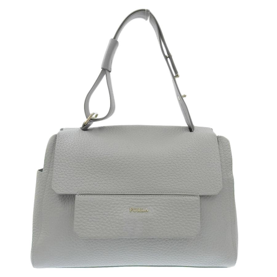 FURLA（フルラ） 超美品 現行ロゴ グレイン レザー 2way ワン 