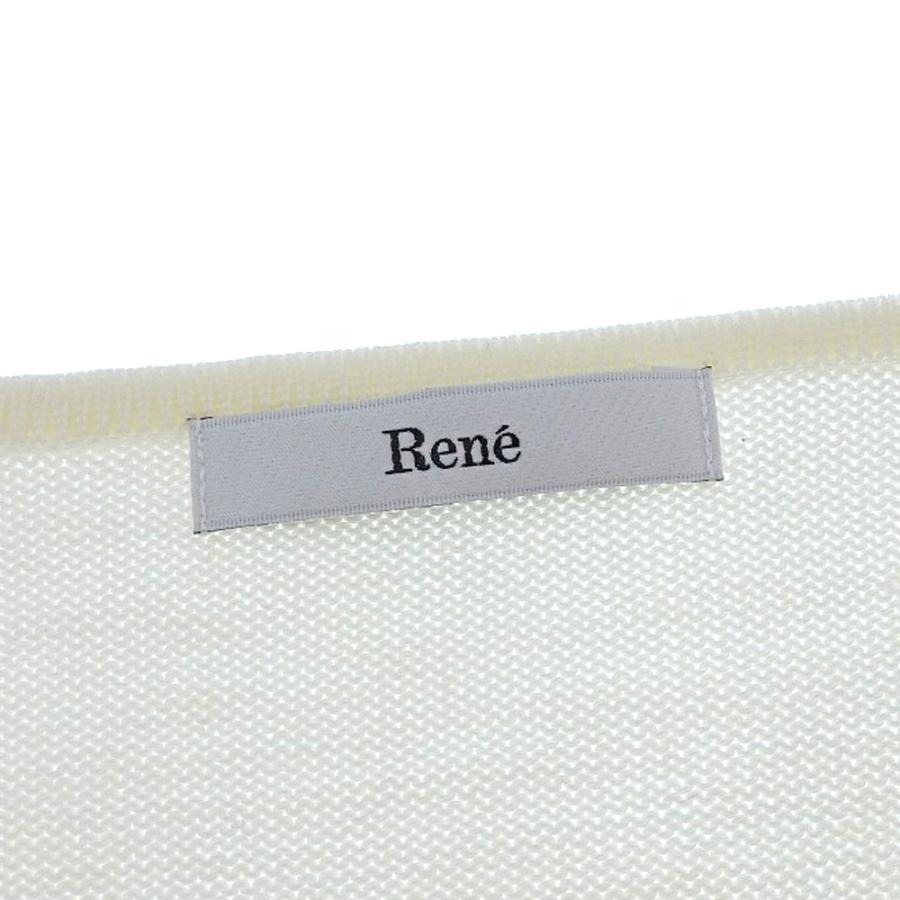 Rene（ルネ） 未使用 Rene 2023年商品 パールボタン ノーカラー ウール