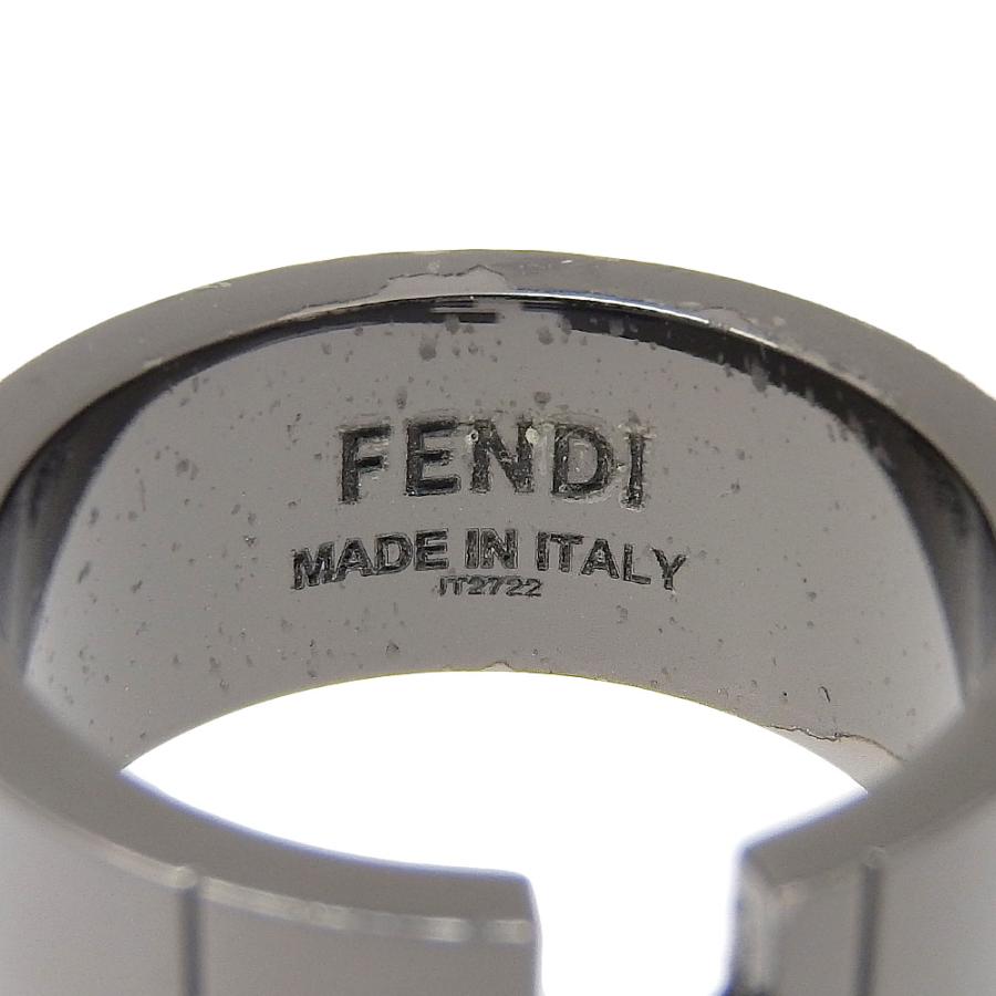 FENDI（フェンディ） 超美品 現行販売商品 ルテニウムカラー リング